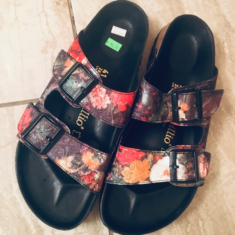 NWT Birkenstock Arizona Floral 41 Papillio